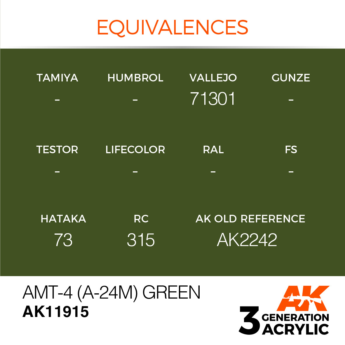 AK Interactive 3G Air - AMT-4 (A-24m) Green | 8435568315792