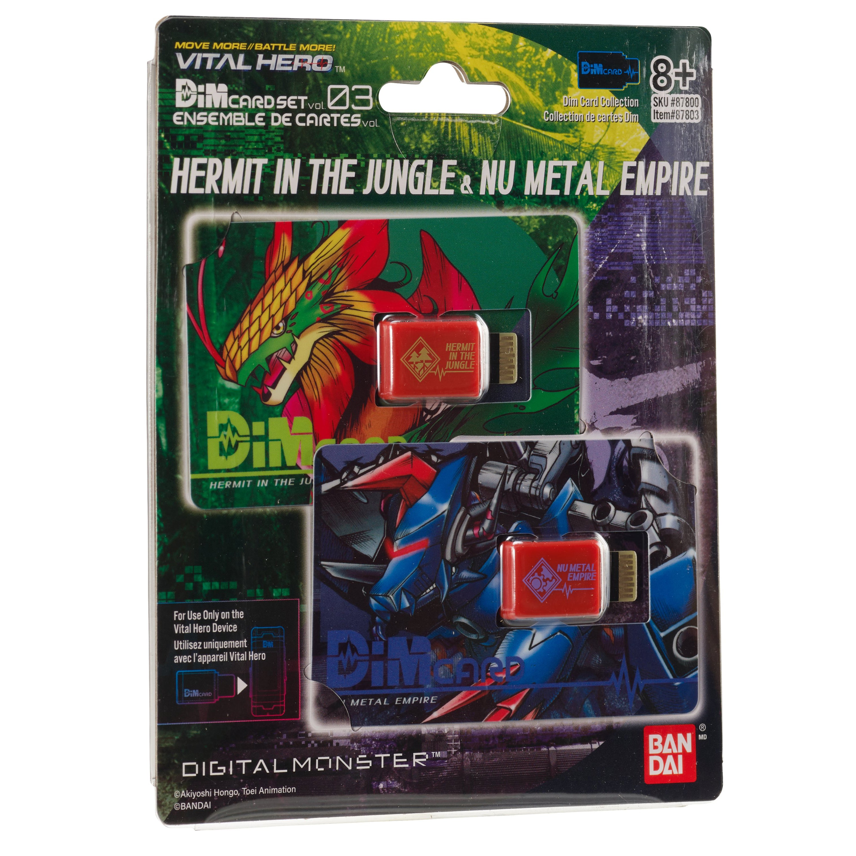 Bandai X Vital Hero DIM Card Two Pack (Hermit in the Jungle & Nu Metal Empire) | 045557878030