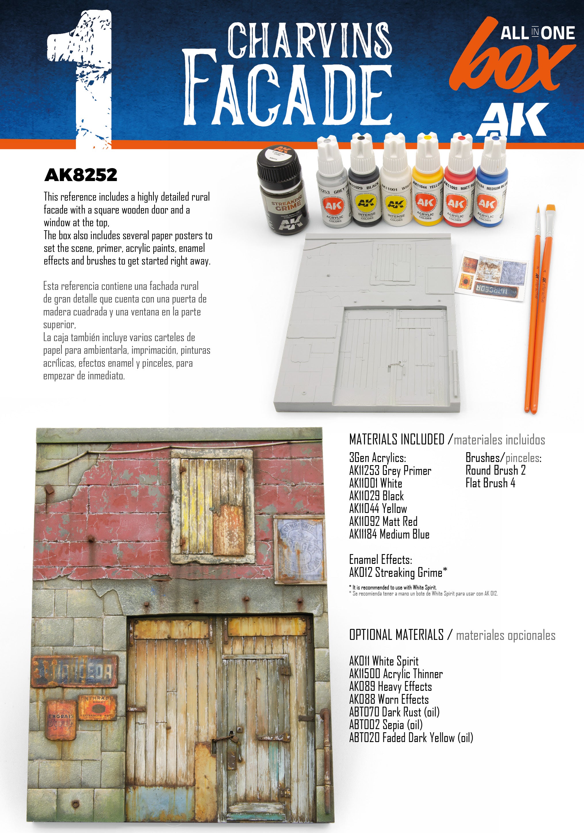 AK Interactive ALL IN ONE SET -BOX 1-CHARVINS FACADE | 8435568334106