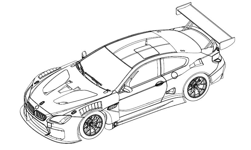 Platz Nunu 1/24 Racing Series: BMW M6 GT3 Rundstrecken-Trophy 2020 Winner | 4545782071733