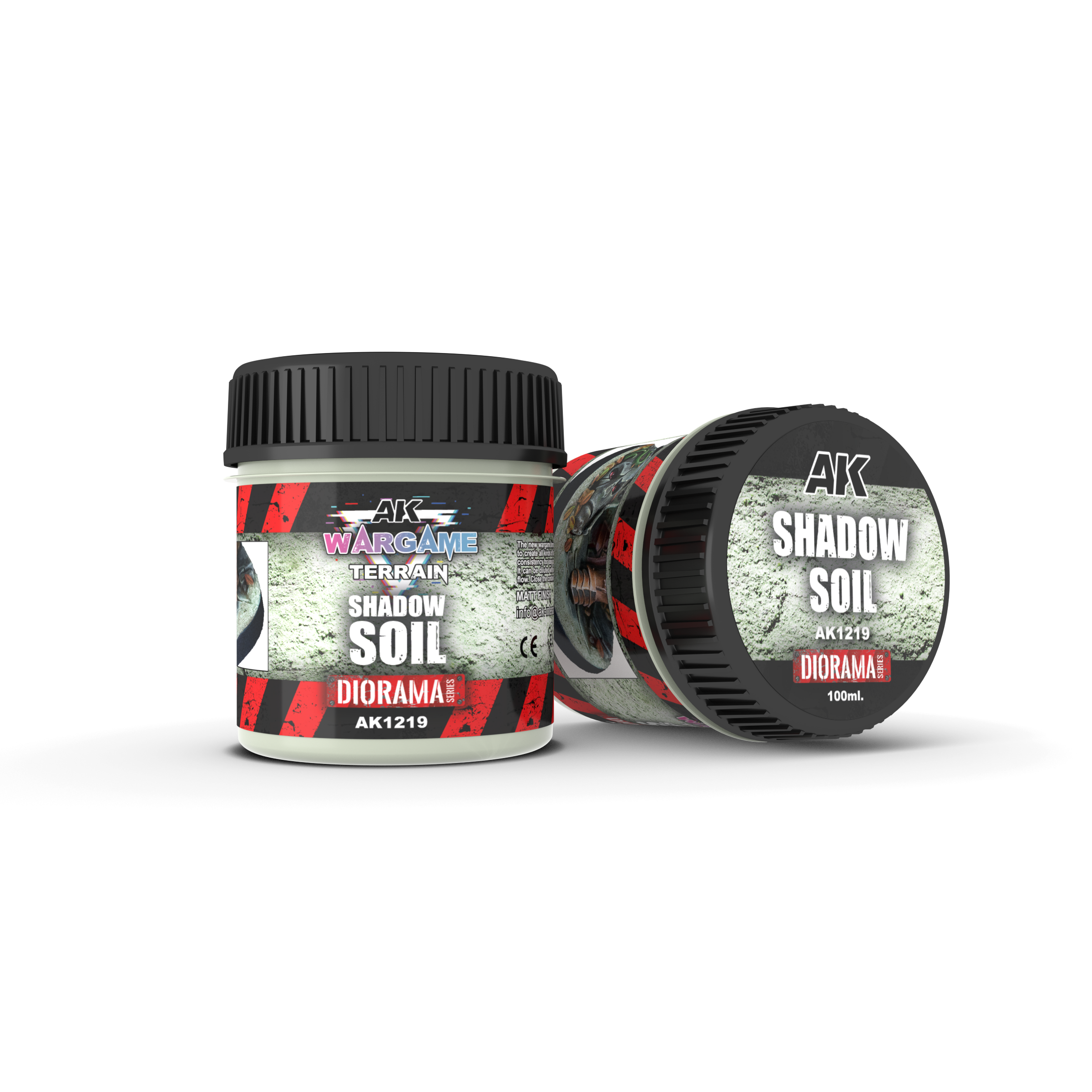 AK Interactive Wargame Battle Ground Terrains Shadow Soil - 100ml (Acrylic)