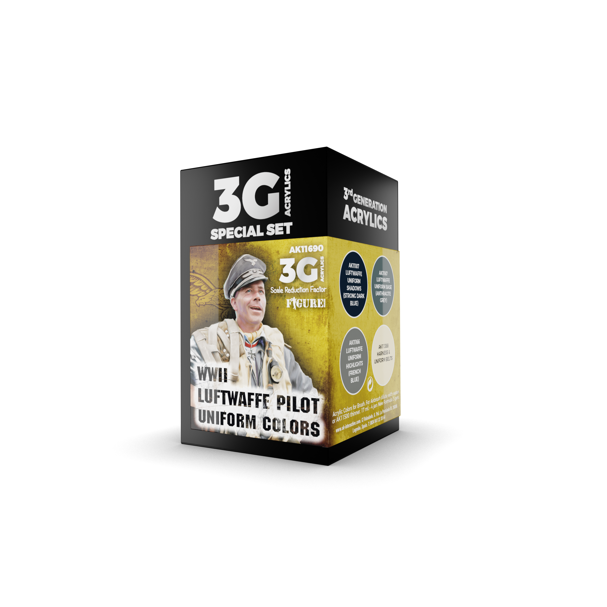 AK Interactive 3G Air - WWII LUFTWAFFE UNIFORM COLORS | 8435568312609