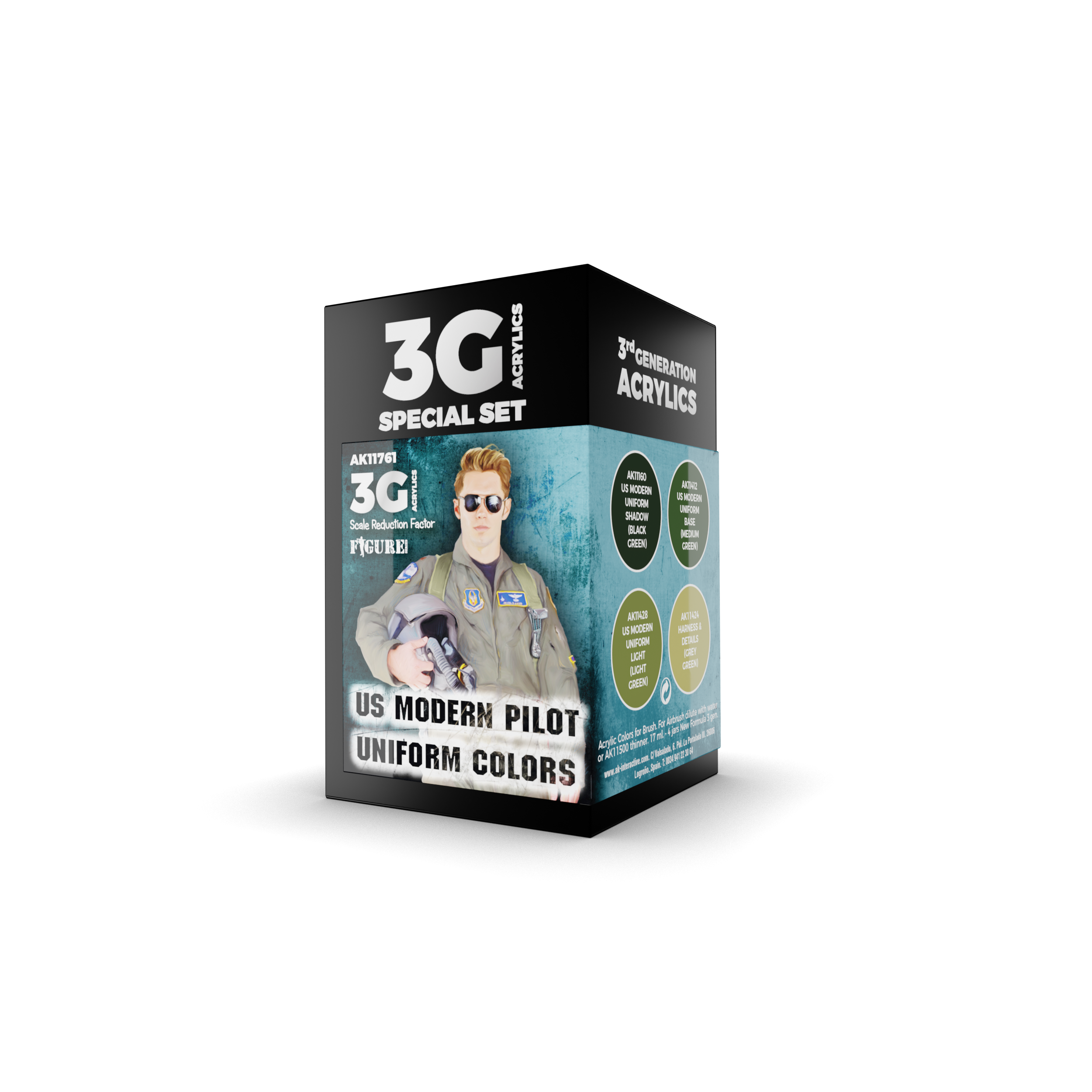 AK Interactive 3G Air - US MODERN PILOT UNIFORM COLORS | 8435568326552