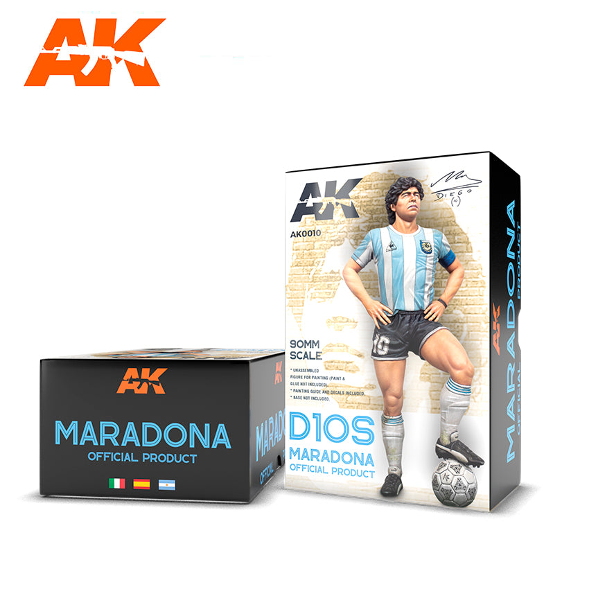 AK Interactive Maradona Resin Figure. 90mm Scale | 8435568326231