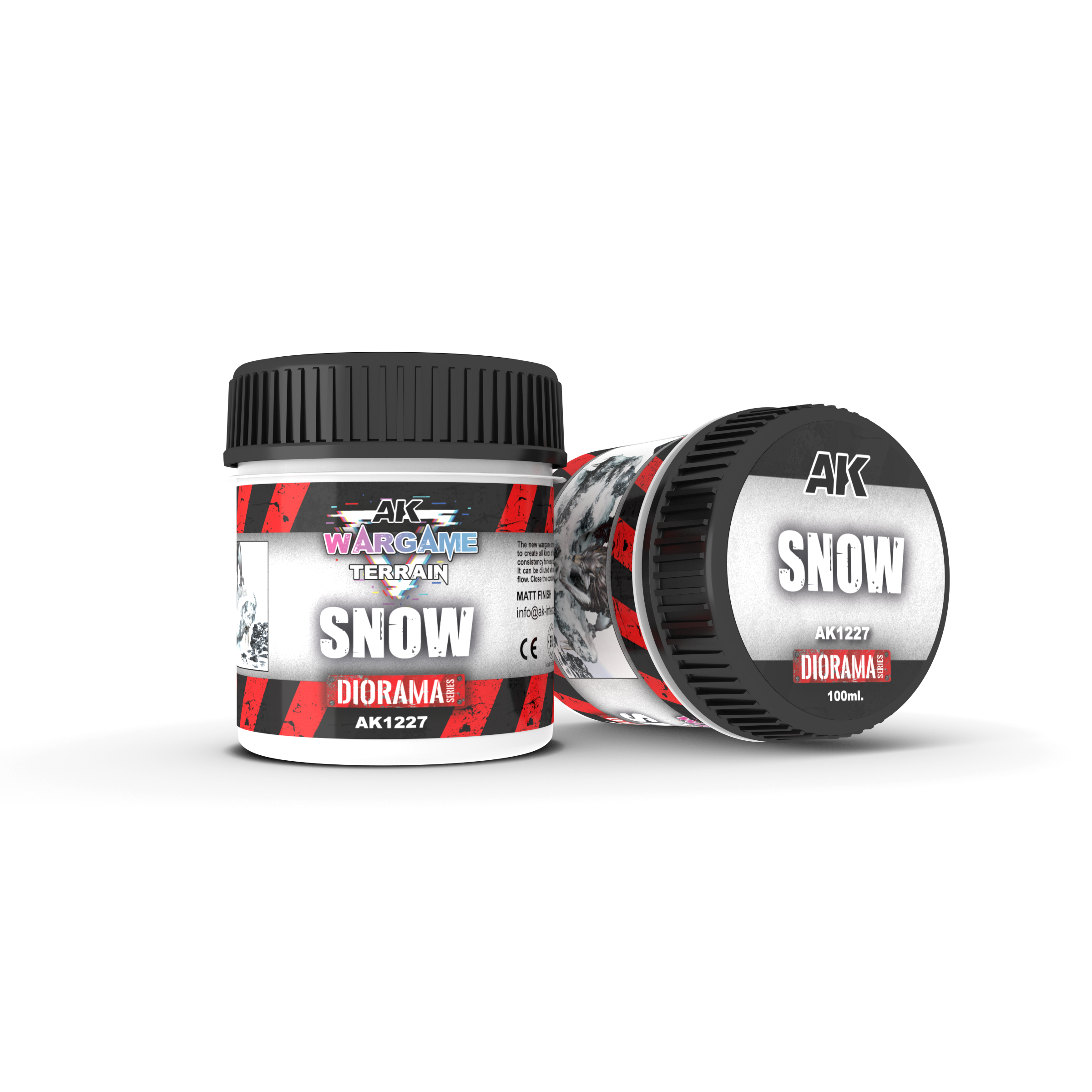 AK Interactive Wargame Battle Ground Terrains Snow - 100ml (Acrylic)