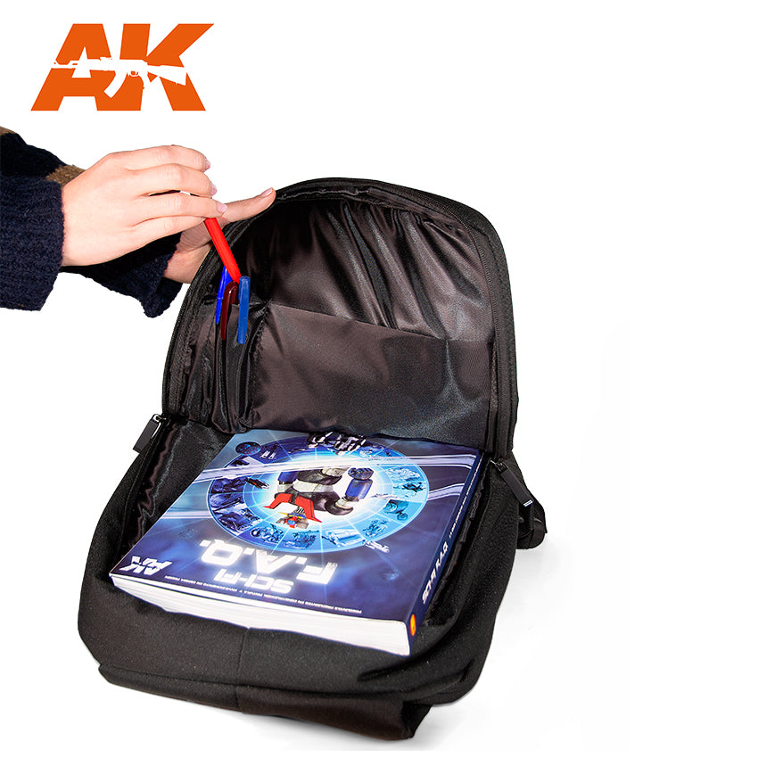 AK Interactive Multi-Functional Black Backpack | 8435568329027