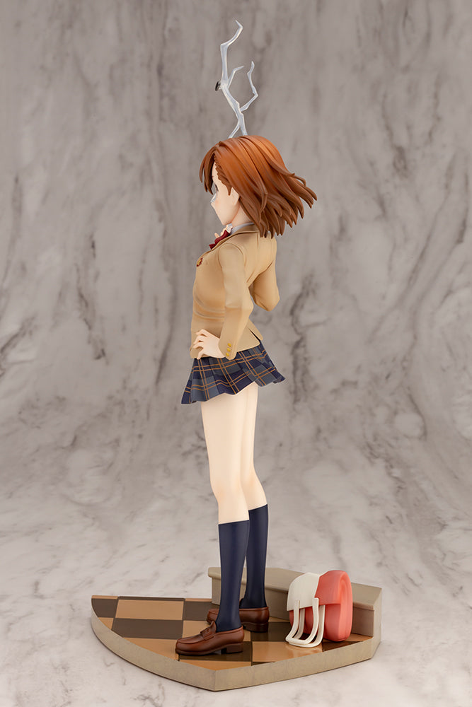 Kotobukiya 1/7 A Certain Scientific Railgun T Series Misaka Mikoto 15th Anniversary Ver. Kotobukiya Luxury Ver., Pre-Painted PVC Statue | 4934054046096