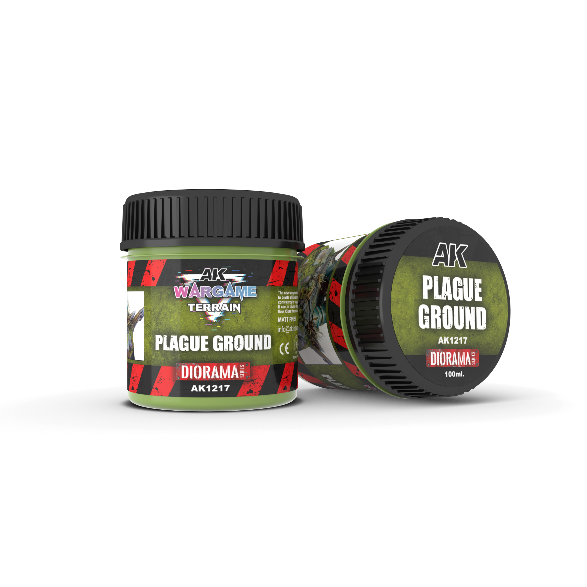 AK Interactive Wargame Battle Ground Terrains Plague Ground - 100ml (Acrylic) | 8435568330917