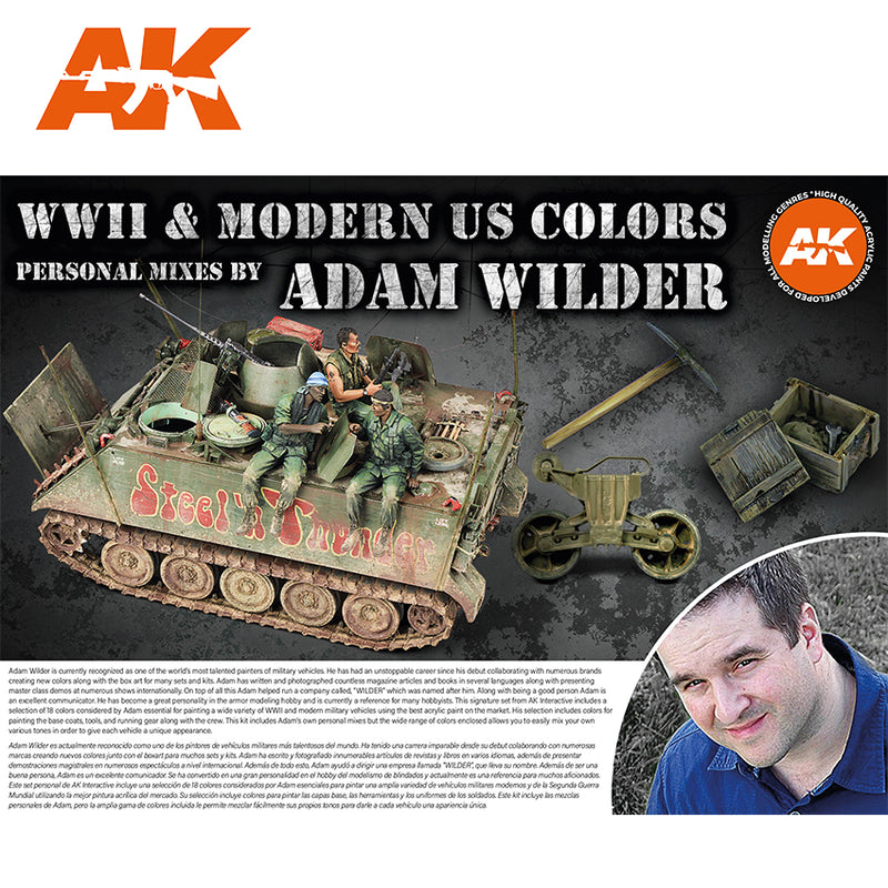 AK Interactive Adam Wilder Signature Set 18 Colors