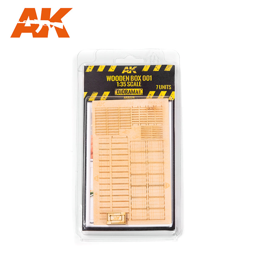 AK Interactive Laser Cut Wooden Box 001 / 1:35 7, Units | 8435568326606