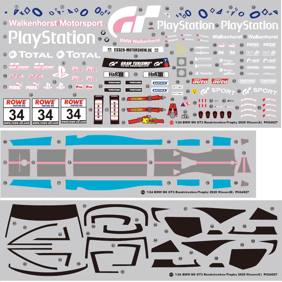 Platz Nunu 1/24 Racing Series: BMW M6 GT3 Rundstrecken-Trophy 2020 Winner | 4545782071733