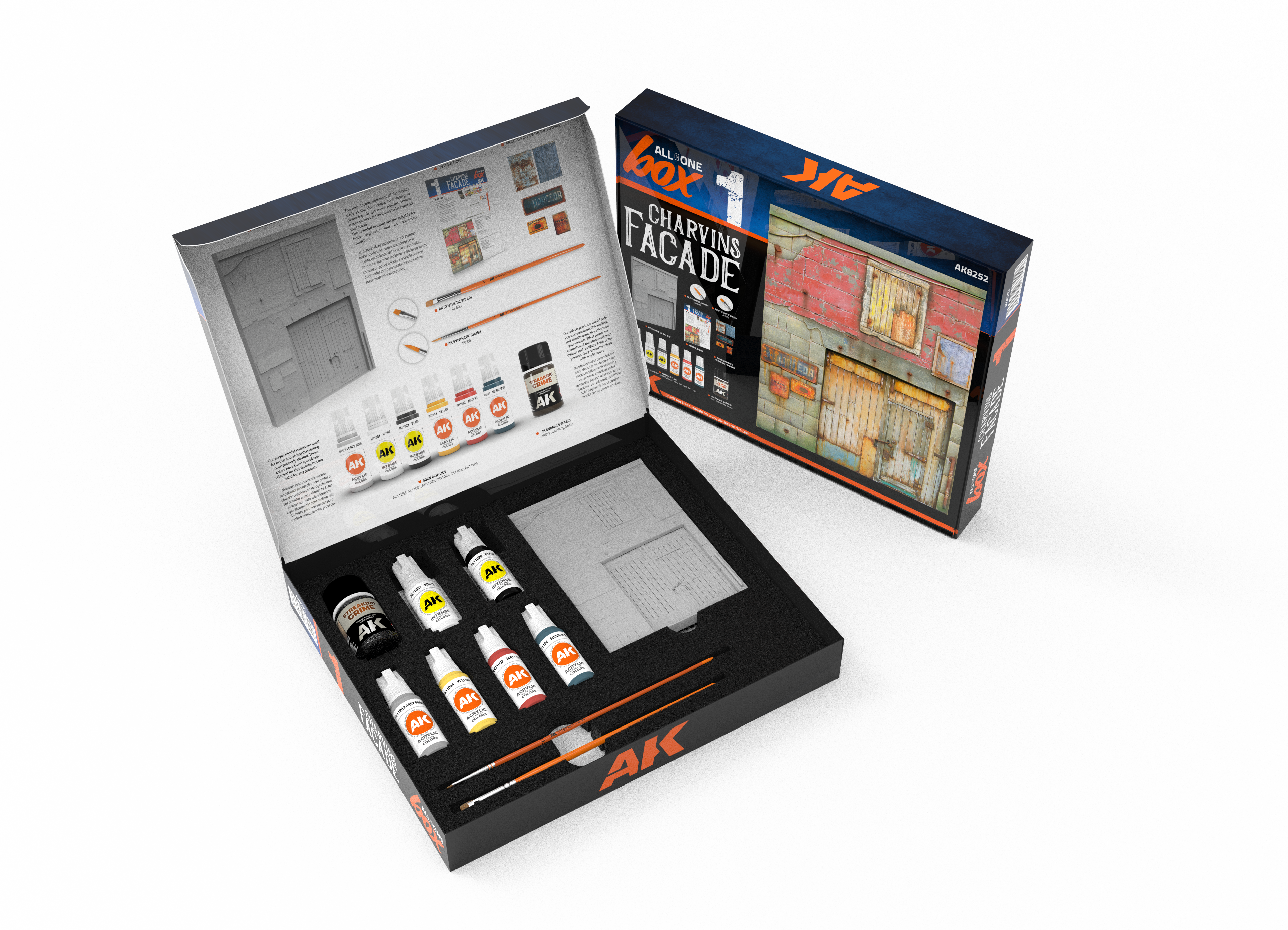 AK Interactive ALL IN ONE SET -BOX 1-CHARVINS FACADE | 8435568334106
