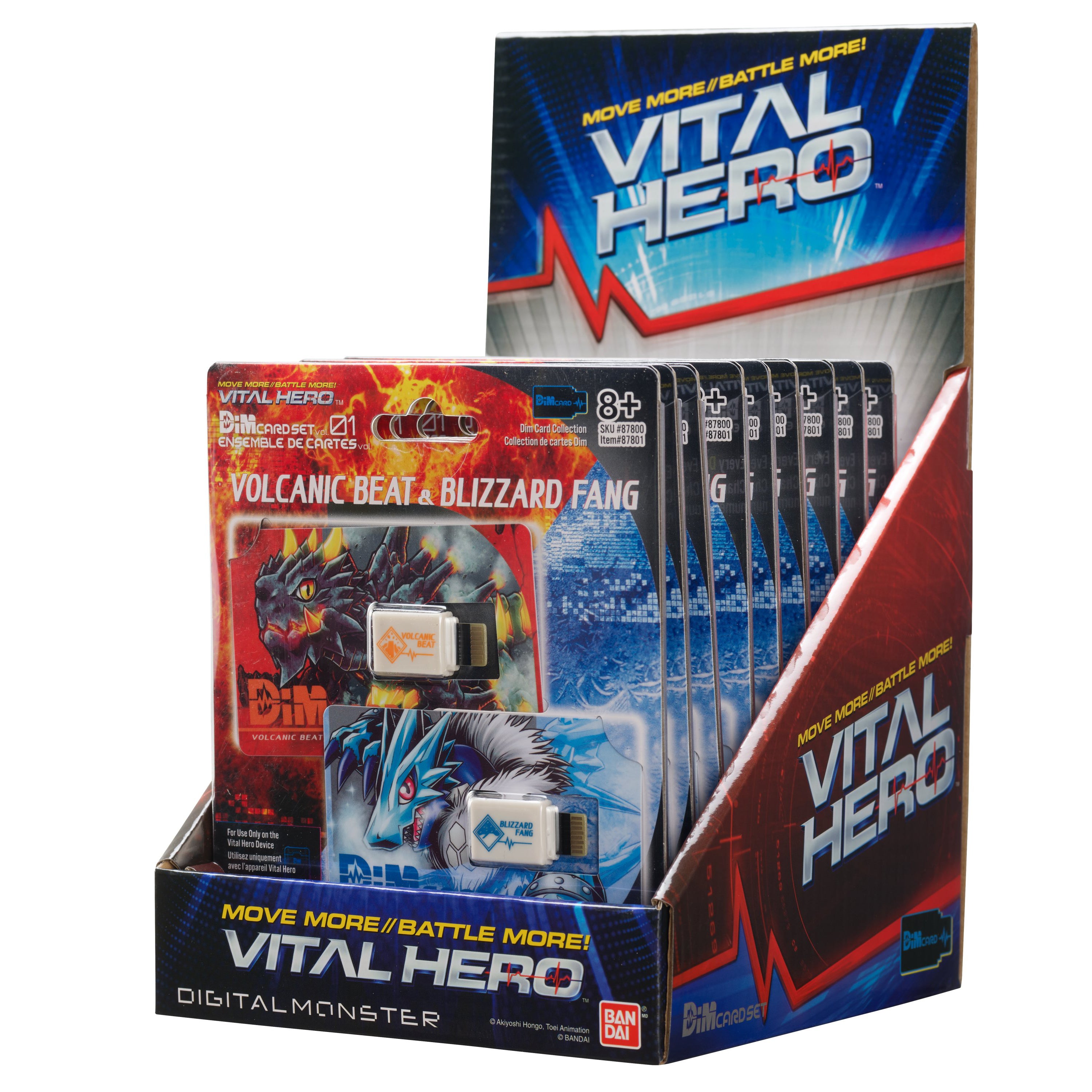 Bandai X Vital Hero DIM Card Two Pack (Volvcanic Beat & Blizzard Fang) | 045557878016