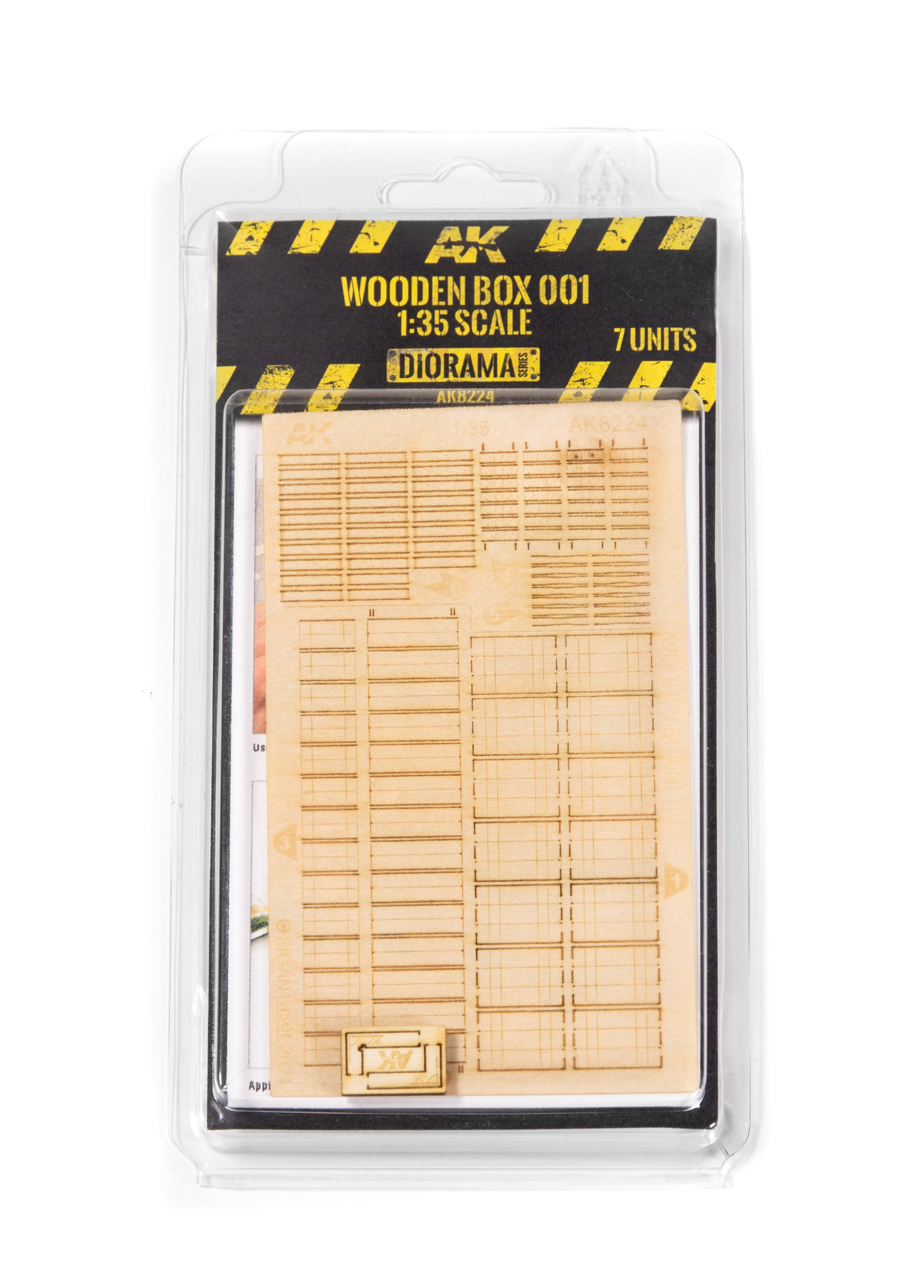 AK Interactive Laser Cut Wooden Box 001 / 1:35 7, Units | 8435568326606