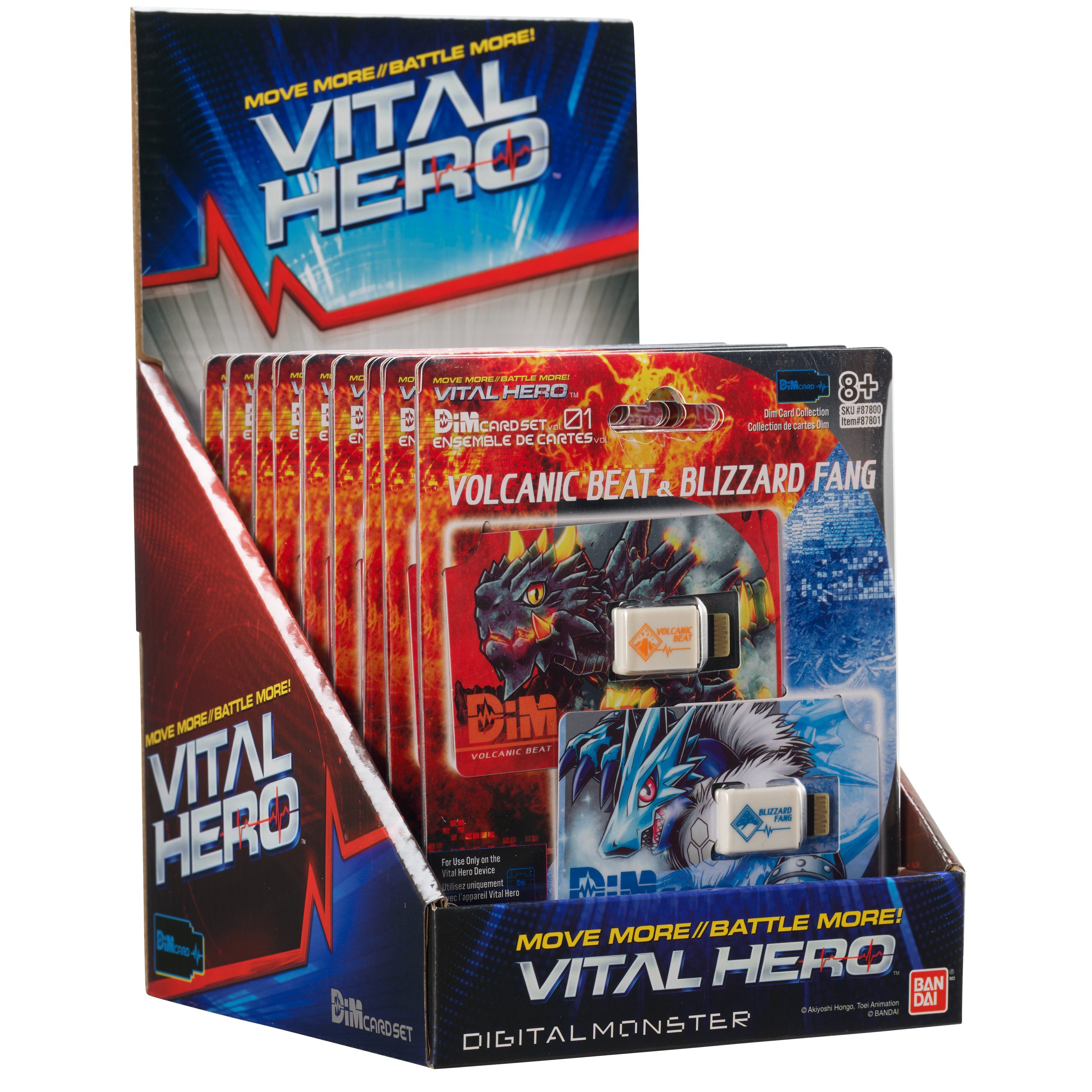 Bandai X Vital Hero DIM Card Two Pack (Volvcanic Beat & Blizzard Fang) | 045557878016