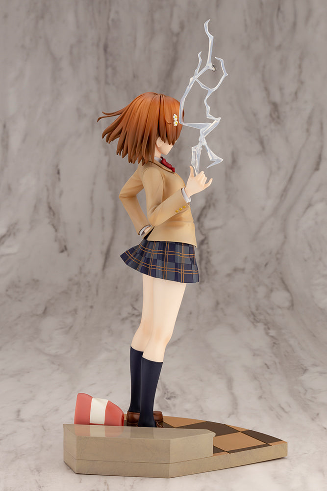 Kotobukiya 1/7 A Certain Scientific Railgun T Series Misaka Mikoto 15th Anniversary Ver. Kotobukiya Luxury Ver., Pre-Painted PVC Statue | 4934054046096