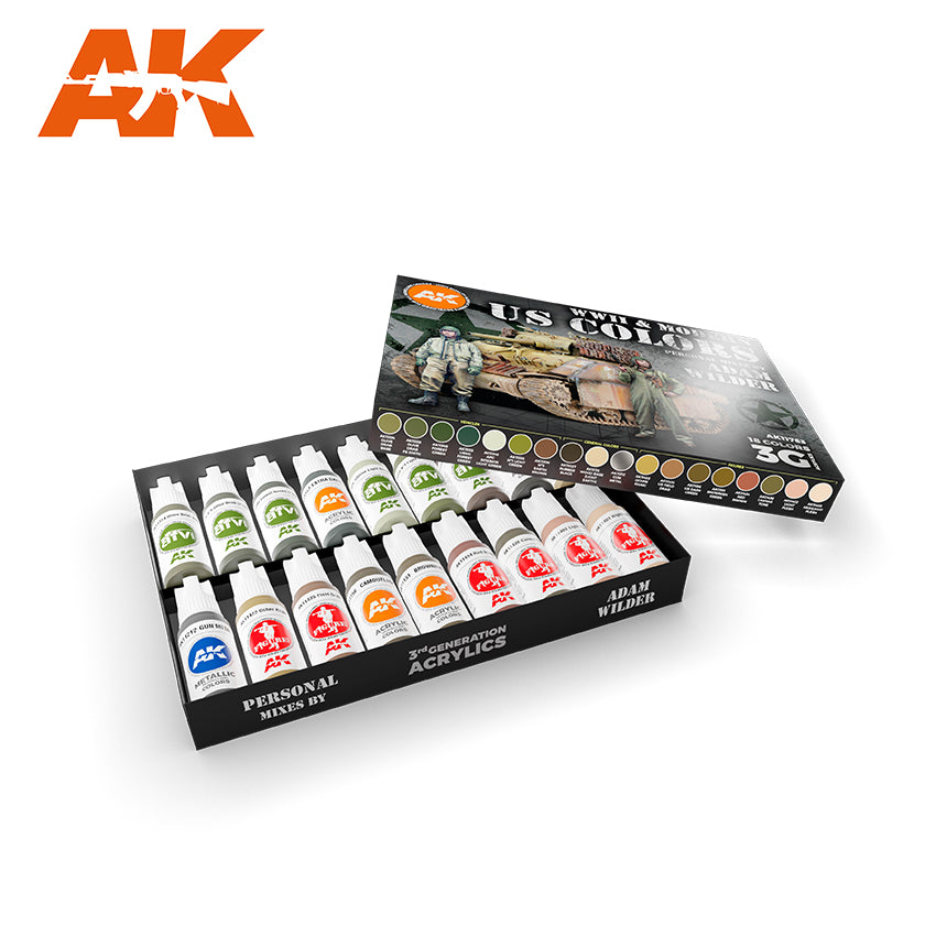 AK Interactive Adam Wilder Signature Set 18 Colors | 8435568328082