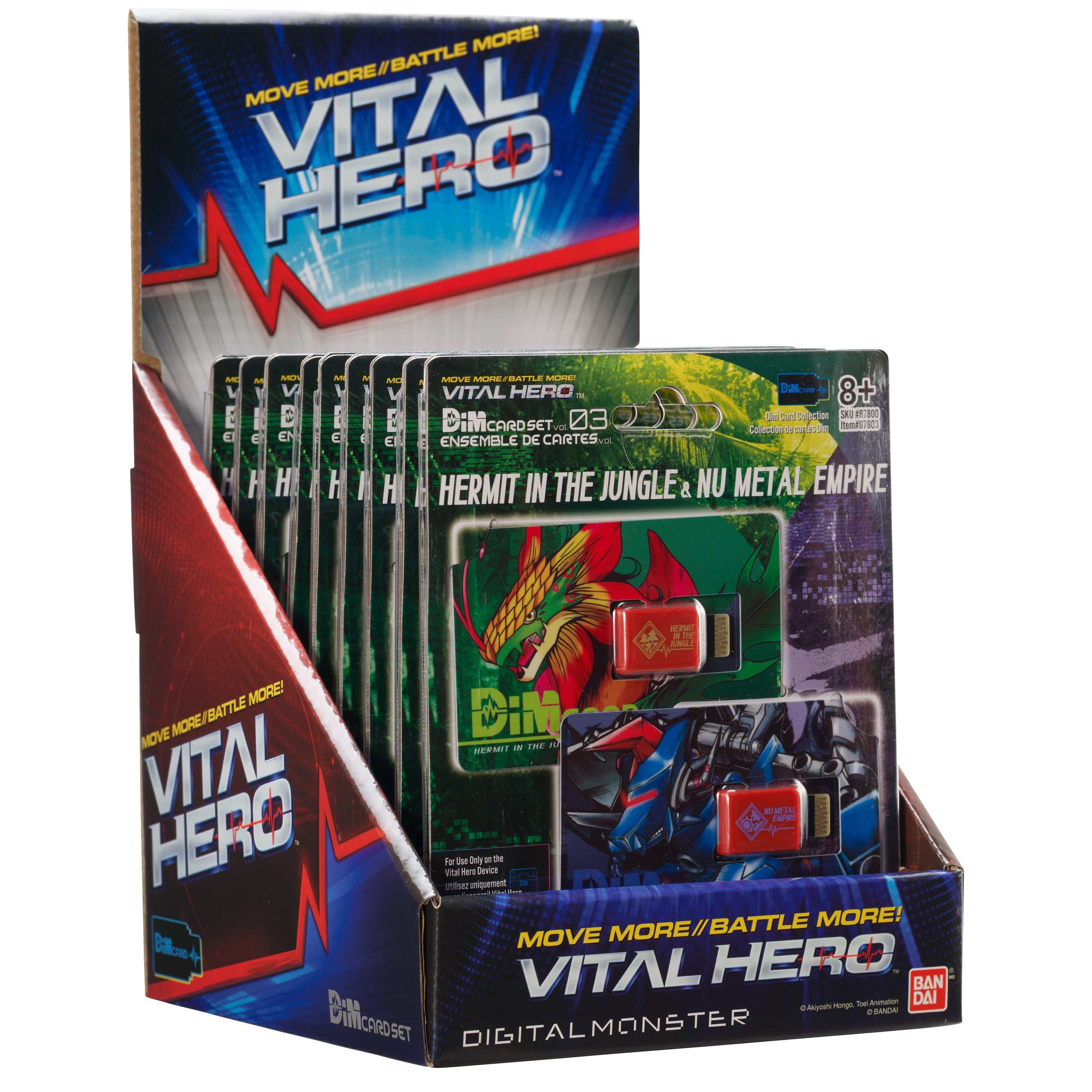 Bandai X Vital Hero DIM Card Two Pack (Hermit in the Jungle & Nu Metal Empire) | 045557878030