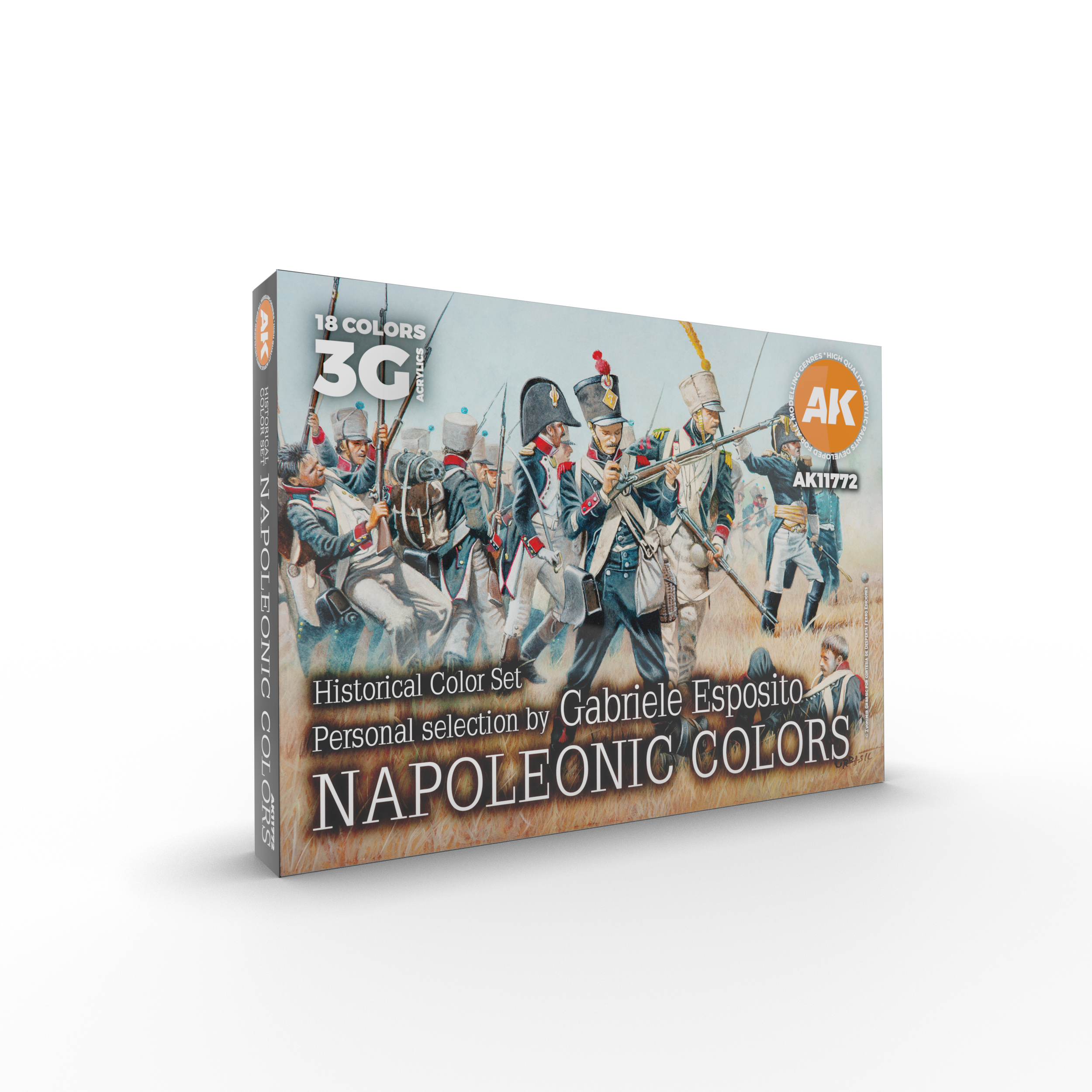 AK Interactive Historical Color Set. Napoleonic Colors By Gabriele Esposito | 8435568331761