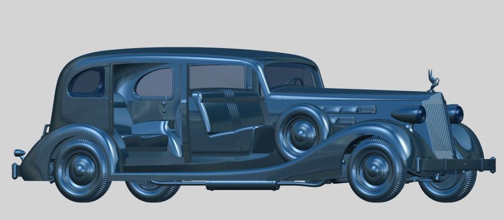 ICM 1/35 Packard Twelve (Model 1936), WWII Soviet Leader's Car with Passengers (5 figures) | 4823044402762