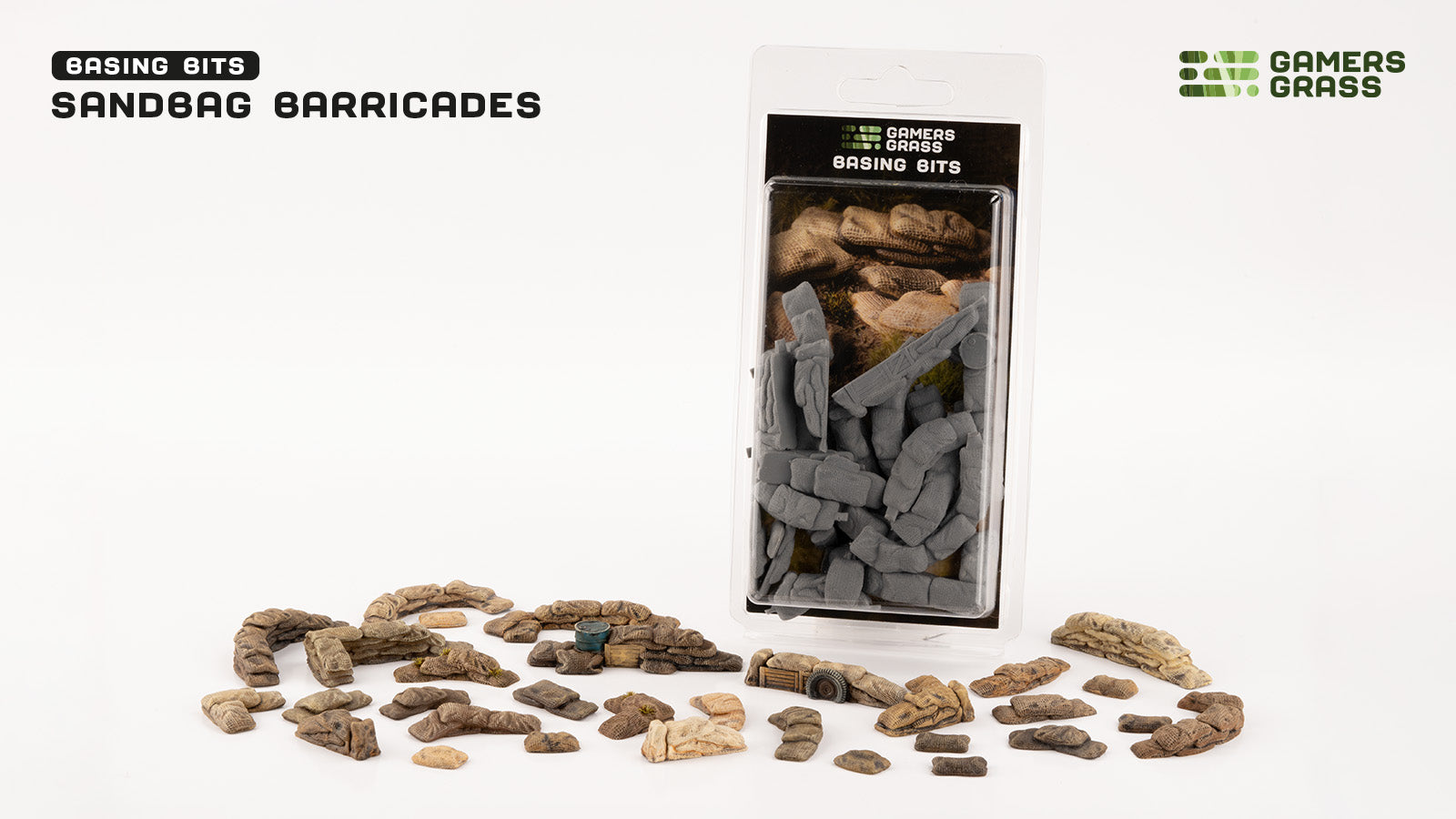 Gamers Grass Basing Bits- Sandbag Barricades | 738956790200