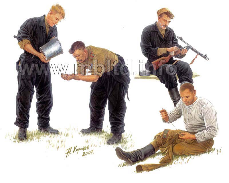 MASTER BOX 1/35 Russian tankmen, 1943-1944 | 4820041760406