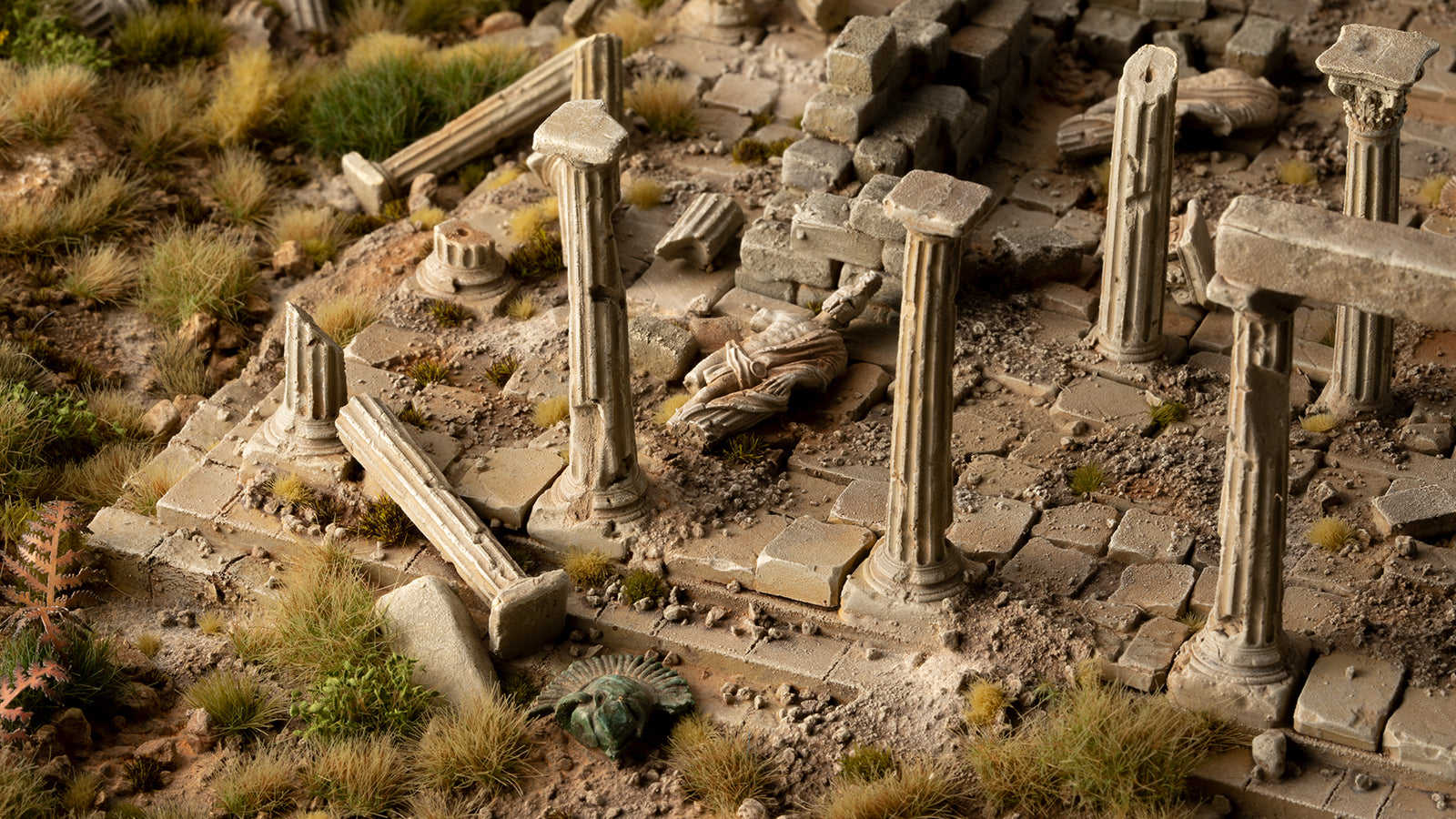 Gamers Grass Basing Bits- Statues and Columns | 738956790194