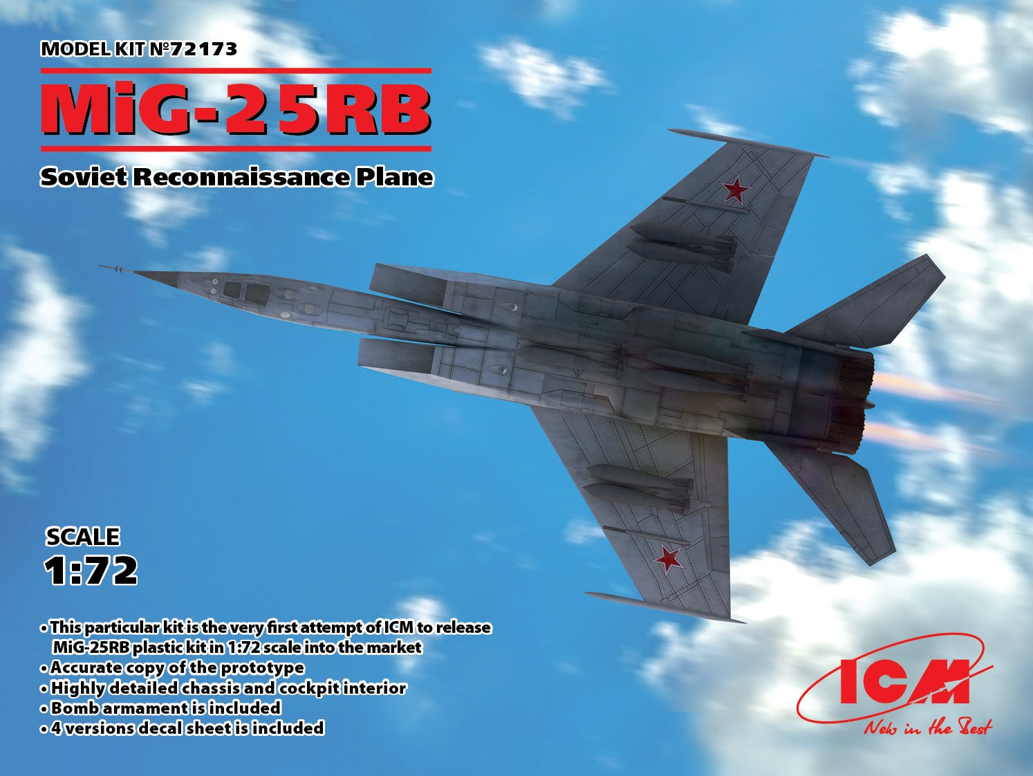ICM 1/72 MiG-25 RB, Soviet Reconnaissance Plane | 4823044404803