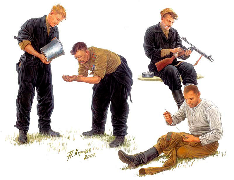 MASTER BOX 1/35 Russian tankmen, 1943-1944 | 4820041760406