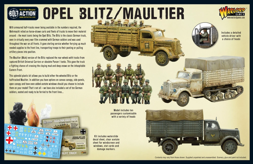Bolt Action Opel Blitz/Maultier | 5060393707608