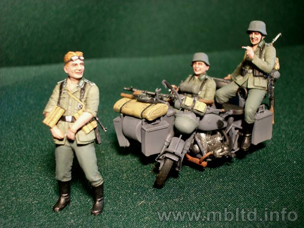 MASTER BOX 1/35 German motorcyclists, 1940-1943 | 4820041760444