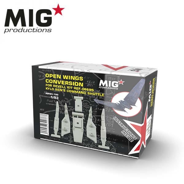 MIG 1/93 Open Wings Conversion For Kylo Ren's Command Shuttle | 8435568300767