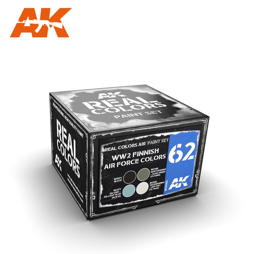 AK Interactive Real Colors WW2 Finnish Air Force Colors Set | 8435568301030