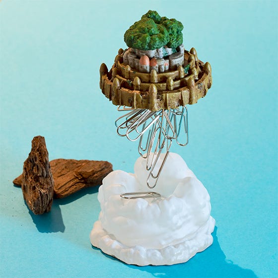 Benelic Laputa Castle Paper Clip Holder "Castle in the Sky" | 4990593367573