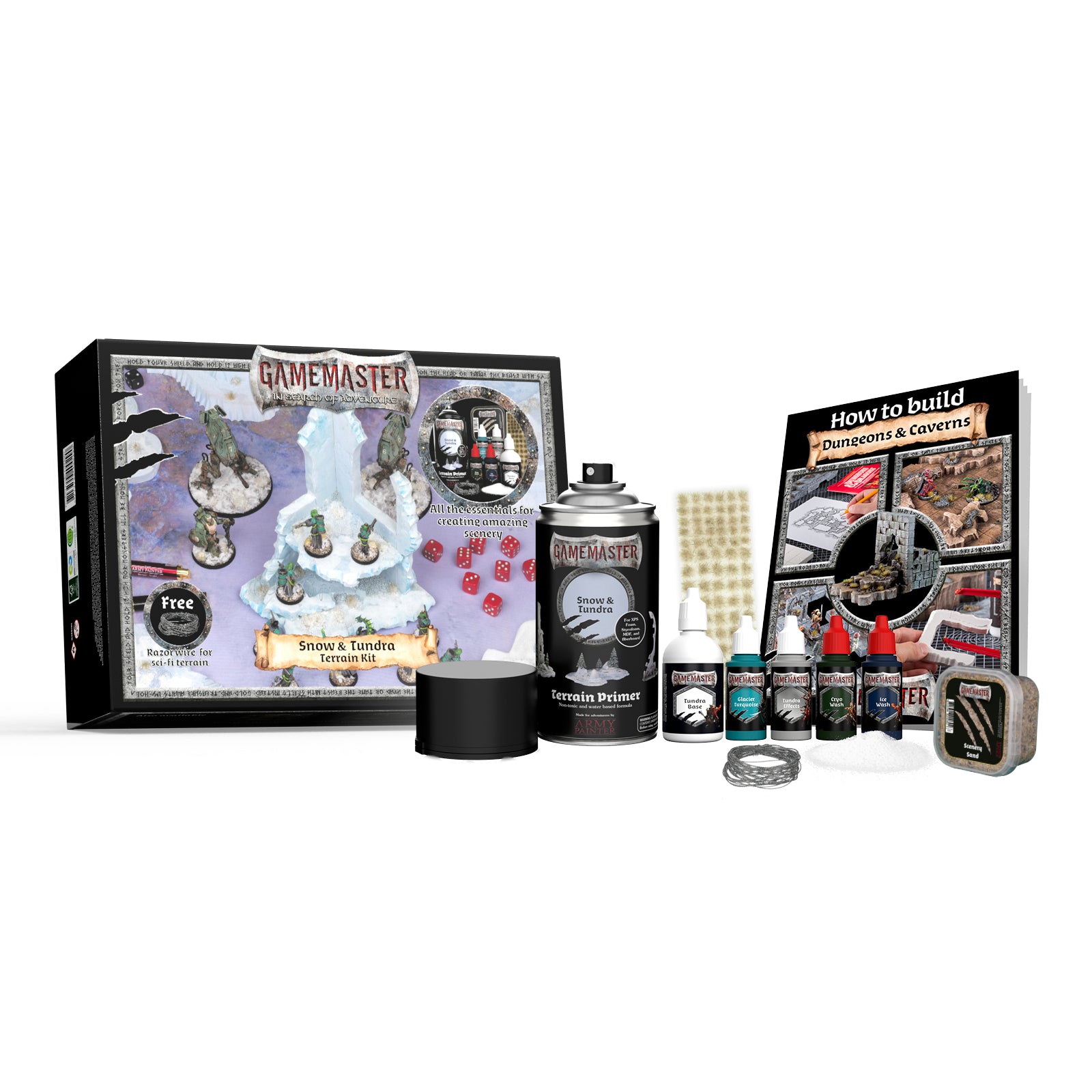 GAMEMASTER Snow & Tundra Terrain Kit | 5713799400290
