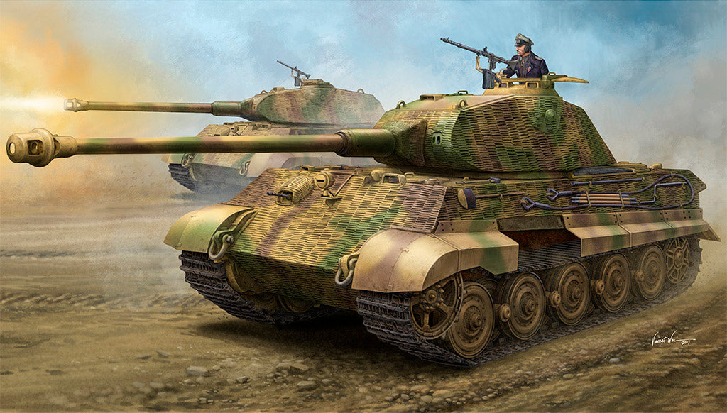 Hobby Boss 1/35 Pz.Kpfw.VI Sd.Kfz.182 King Tiger 'Porsche Turret' w/ Zimmerit | 6939319245304
