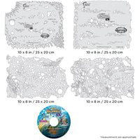 IWATA Artool Bubble FX Set Freehand Airbrush Template by Dennis Mathewson | 758240150749