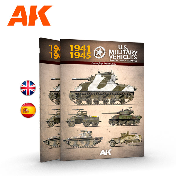 AK Interactive 1941-1945 American Military Vehicles - Spanish