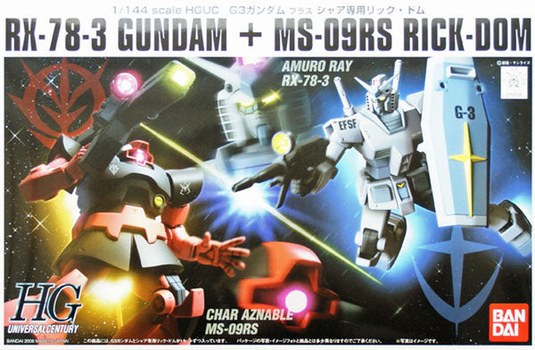 Bandai 1/144 HGUC G-3 Gundam Vs Char's Rick Dom Set