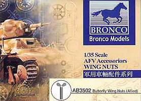 Bronco Models 1/35 Butterfly Wing Nuts (General Purpose) AFV Accessories Kit | 6970162339192