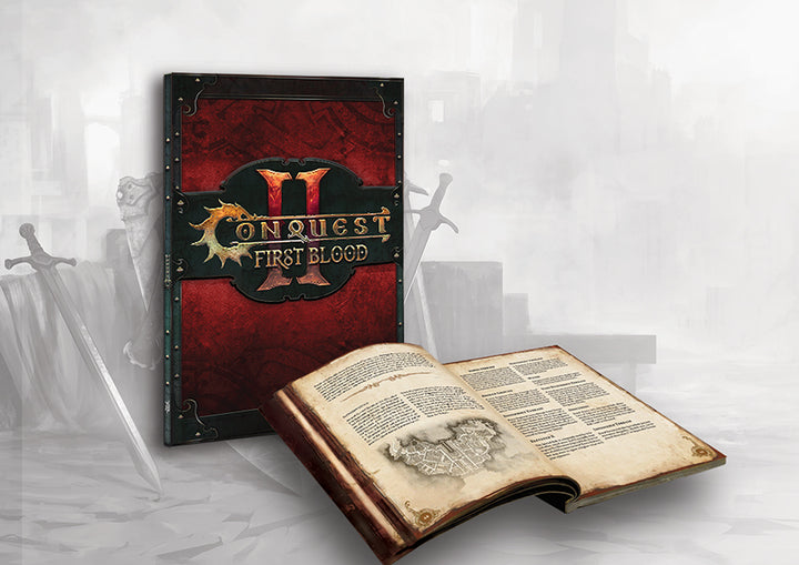 Conquest, First Blood Softcover Rulebook - English 2.0 (PBW8039) | 5213009014014