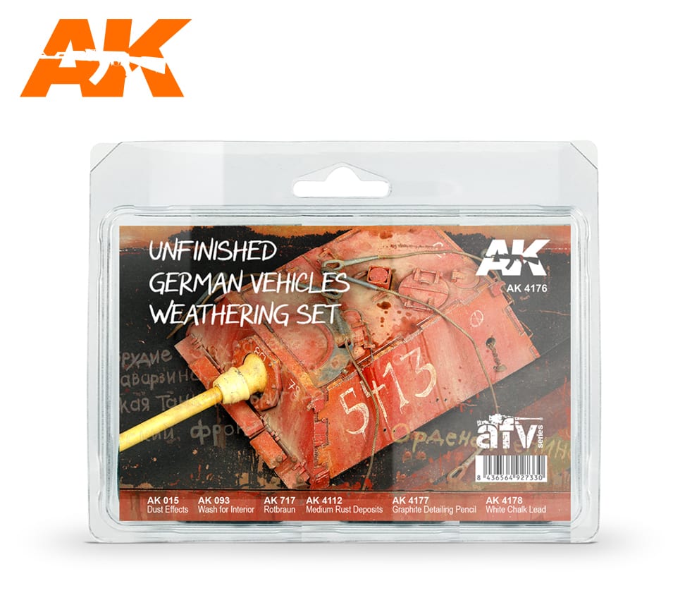 AK Interactive Unfinished German Vehicles Weathering Set | 8436564927330