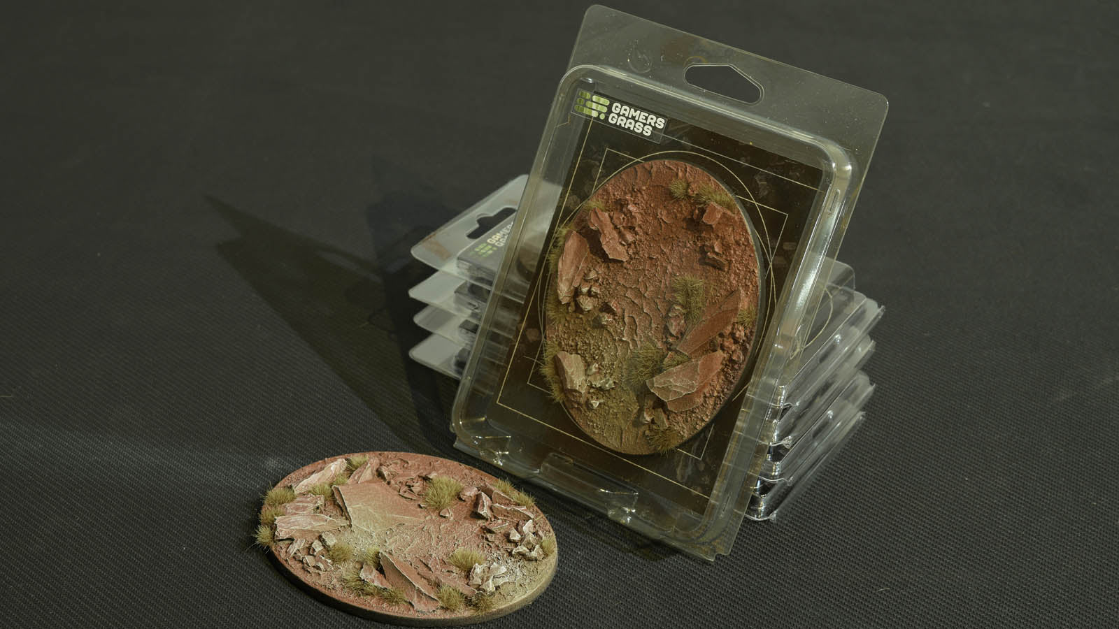 Gamers Grass Battle Ready Bases - Badlands - Oval 120mm (x1) | 738956788887