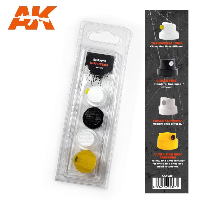 AK Interactive Spray Diffusers Set 1 [Sale ends when item is out of stock] | 8436564928238