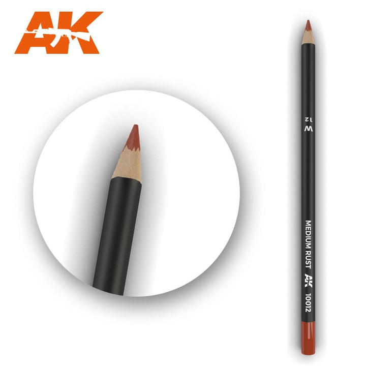 AK Interactive Weathering Pencil - Medium Rust (Box - 5 Units) | 8436564929136