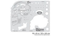 IWATA Artool Steam Driven Tick Tock Freehand Airbrush Template by Craig Fraser | 758240151050