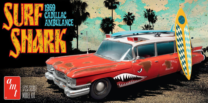 AMT 1/25 1959 Cadillac Surf Shark Ambulance | 849398046692