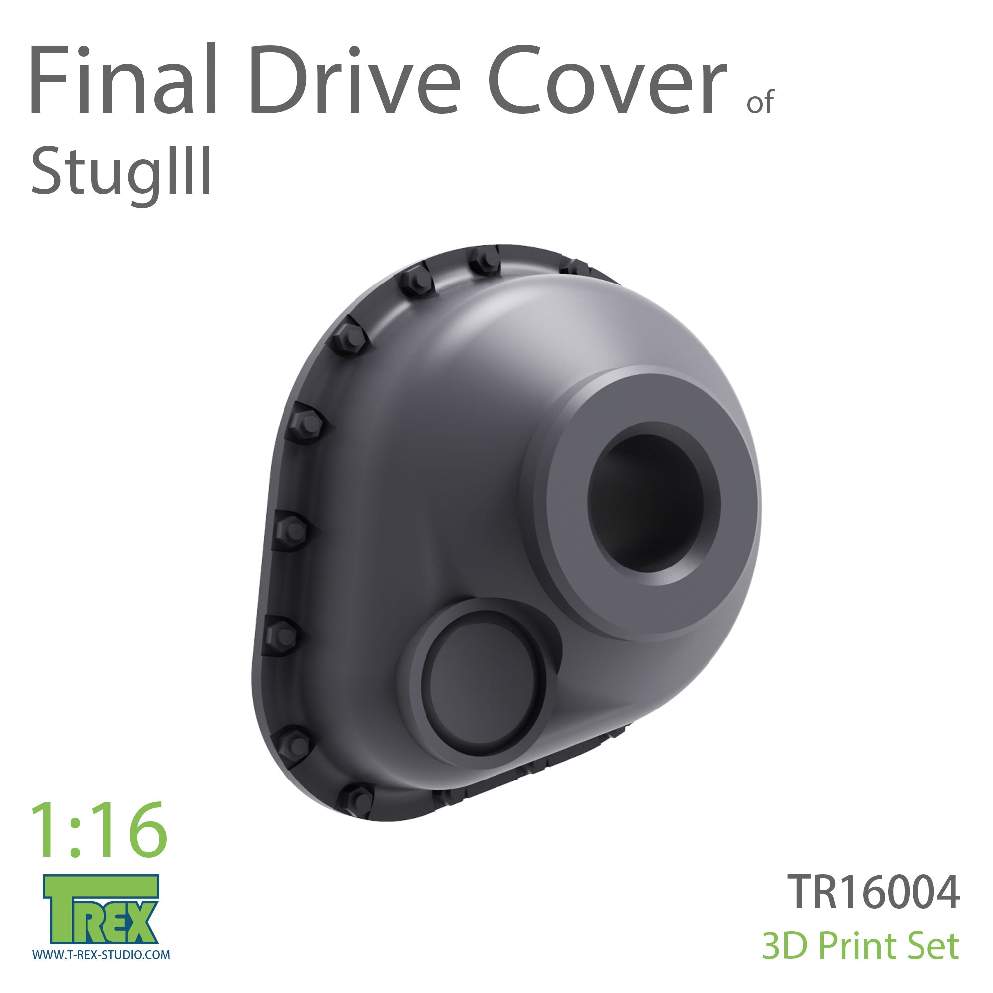 T-Rex Studio 1/16 StugIII Final Drive Cover | 6973984750084