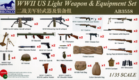 Bronco Models 1/35WWII US Light Weapon & Equipment Set | 4544032696481