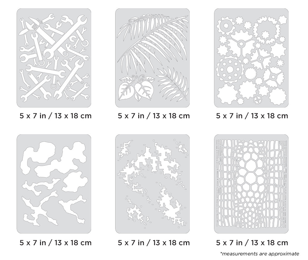IWATA Artool FX II Mini Series Freehand Airbrush Template by Craig Fraser | 758240038382